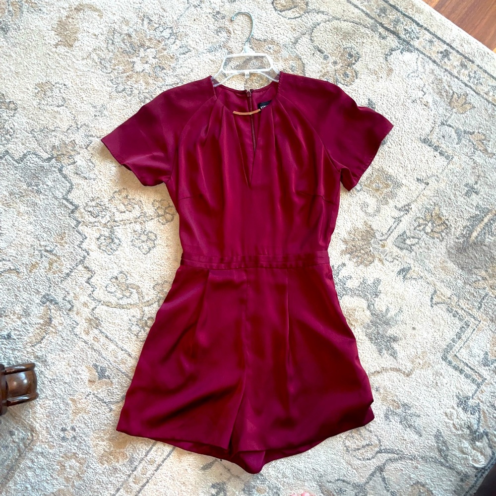 Burgundy Romper